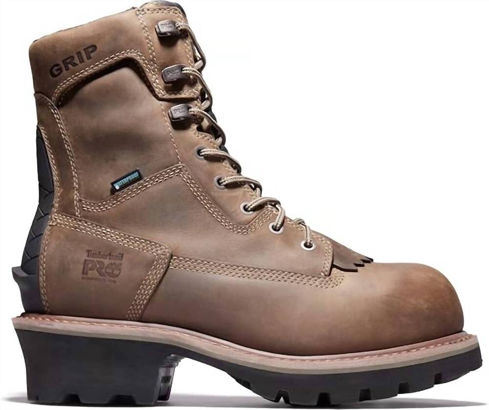 NEW TIMBERLAND men's evergreen 8in comp toe work boot in tan